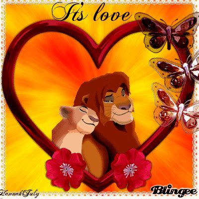 Simba and Nala - It's love Picture #130203989 | Blingee.com