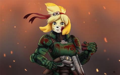 Isabelle Doom Eternal By Wolfes38 On Deviantart