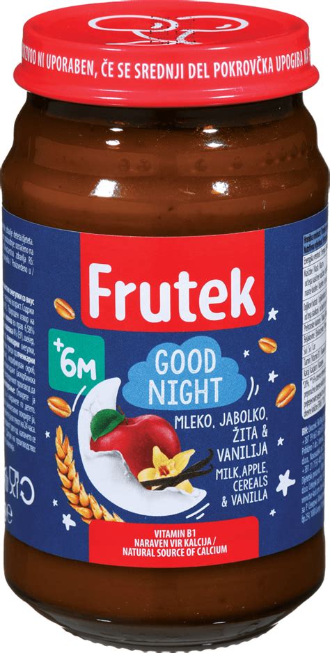 Frutek Good Night mliječna kašica od jabuke i žitnih pahuljica od