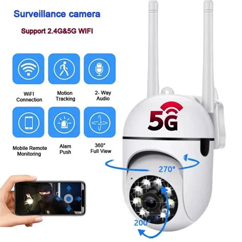 YI Lot Cam Ra De Surveillance Ext Rieure PTZ IP WiFi HD 2MP 2 4G 5G