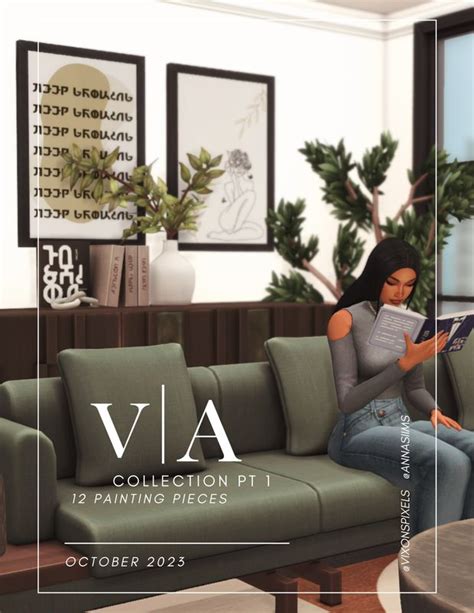 The V X A Collection Part 1 Anna In 2024 Sims 4 Cc Furniture