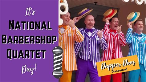 Disneylands Dapper Dans National Barbershop Quartet Day Youtube