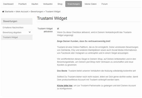 Trustami Zeigt Deine Bewertungen Von Etsy DaWanda Amazon Co