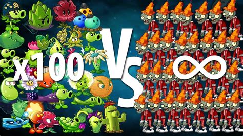 Pvz 2 Challenge All Plants Level 1 Vs Unlimited Future Conehead Zombie Who Will Survive