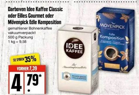 Darboven idee kaffee classic oder eilles gourmet oder mövenpick edle