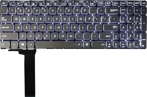 Amazon ANTWELON Replacement Laptop Keyboard Backlit For ASUS N56DP