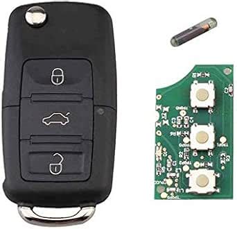 Amazon Amautolucky 3Buttons HU66 Blade 434Mhz ID48 Chip Remote Key