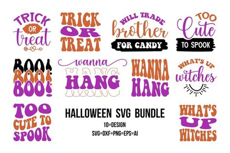 Paquete Svg De Halloween Vector Premium