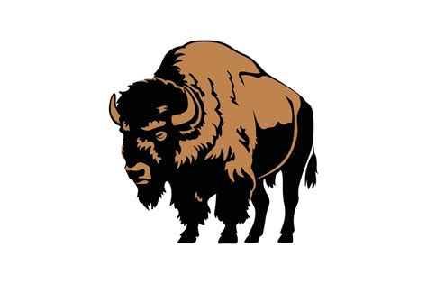 Bison silhouette illustration 47804538 Vector Art at Vecteezy