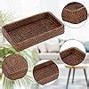 Amazon Sumnacon 10 Inch Rattan Bathroom Vanity Tray Decorative