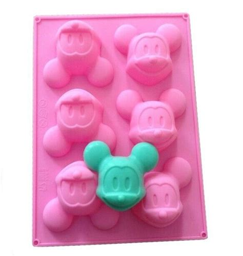 Mickey Mouse Cake Mold Soap Molds Flexible D Silicone Mould Etsy