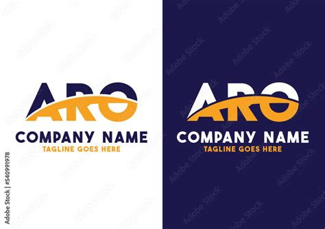 Letter ARO logo design vector template, ARO logo Stock Vector | Adobe Stock