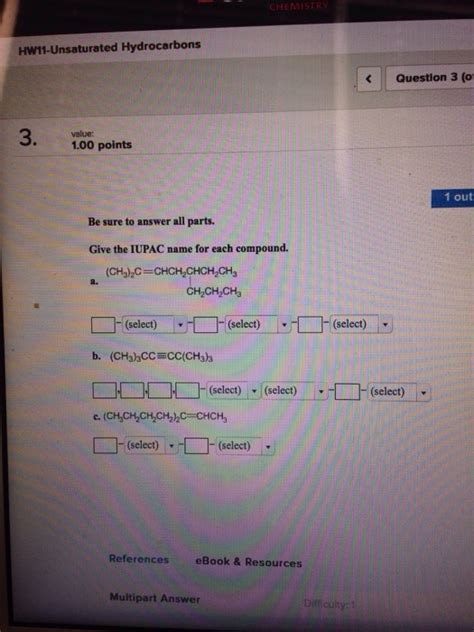 Solved Give The Iupac Name For Each Compound