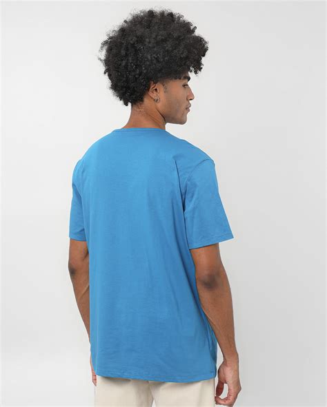 Riachuelo Camiseta Masculina B Sica Regular Lisa Azul Pool Basics