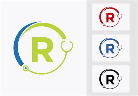 Premium Vector Letter R Healthcare Symbol Doctor And Medical Logo