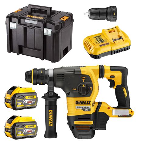 Młotowiertarka 54V SDS Plus DeWalt DCH334X2 2x9 0 Ah Domitech pl