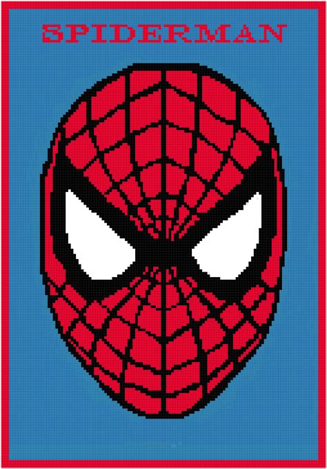 Spiderman Face Spiderman Face Crochet Afghan Patterns Free Afghan