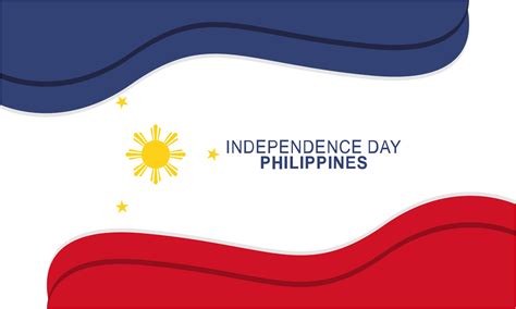 Happy Independence Day Philippines Background With Philippines Flag Vector 23530651 Vector Art