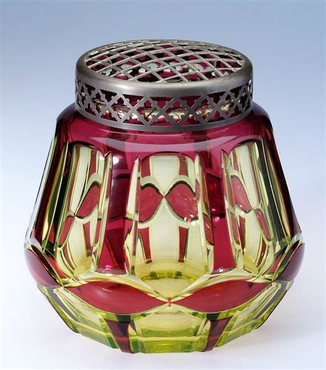 Val Saint Lambert Vase Palacio R Pertori S Cristal Urane Doubl