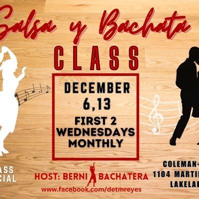 Salsa Y Bachata Class Salsa Tickets Lakeland Coleman Bush Building