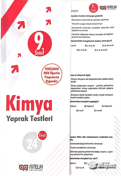 S N F Kimya Yaprak Testleri Nitelik Yay Nlar