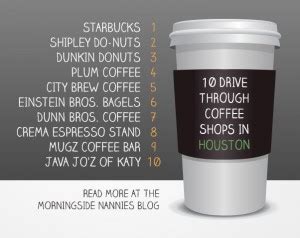 10 Drive Through Coffee Shops in Houston - Morningside Nannies