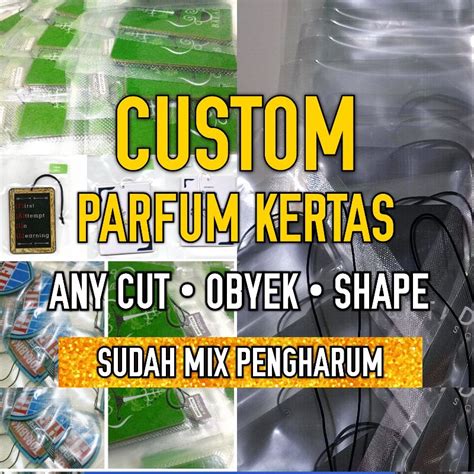 Jual Custom Parfum Mobil Pengharum Ruangan Pewangi Mobil Kertas Gantung