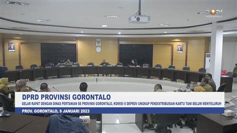 Gelar Rapat Dengan Dinas Pertanian Se Provinsi Gorontalo Komisi Ii