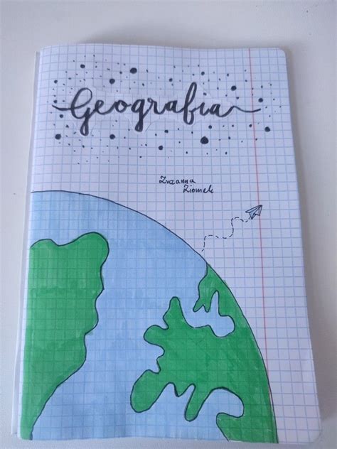 Pierwsza Strona Zeszytu Geografia Copertina