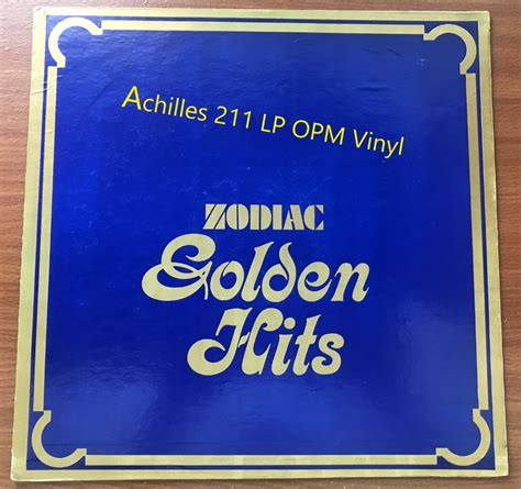 Plaka Lp Opm Vinyl Zodiac Golden Hits Various Artists 1977 Record Rare