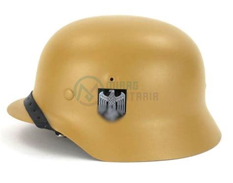 Casque Stahlhelm M Wehrmacht Heer Dak Afrika Korps Dunkelgelb