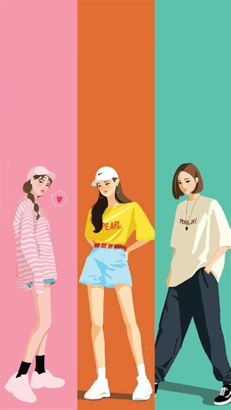 Cover Wattpad Close Three Besties Girl Gambar Gadis Kartun