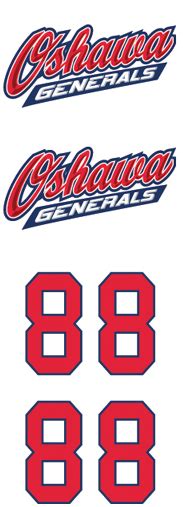 Oshawa Generals White Helmet Stickers And Decals Stick Bandits