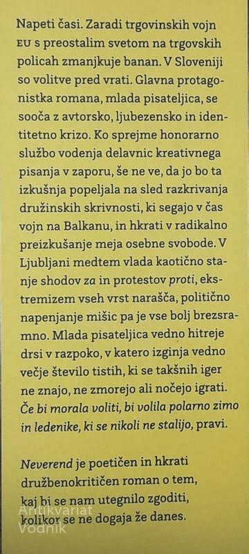 NEVEREND Aleš Šteger Antikvariat Vodnik