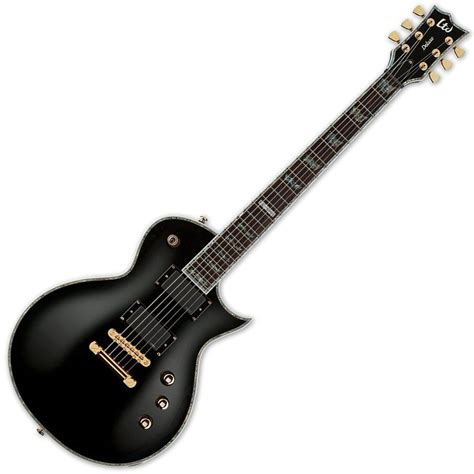 ESP LTD Deluxe EC 1000 Black Guitar EC 1000 BLK Studio Gears