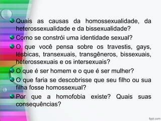 Gênero e sexualidade PPT