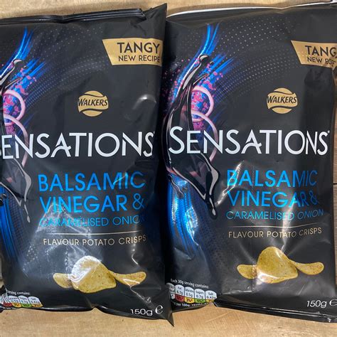 3x Walkers Sensations Balsamic Vinegar & Caramelised Onion Crisps (3x1 & Low Price Foods Ltd