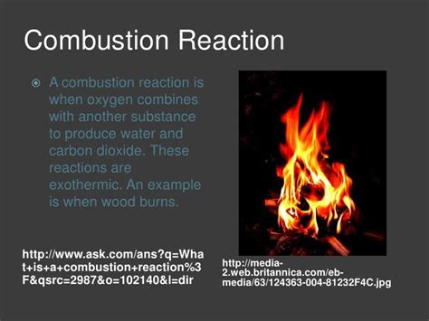 combustion reactions