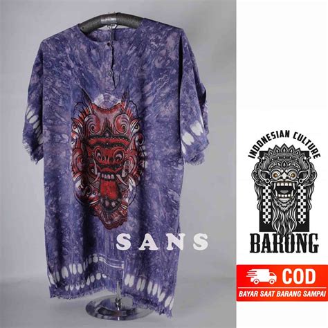 Jual Baju Barong Bali Bahan Rayon Premium Motif Abstrak Limited Edition