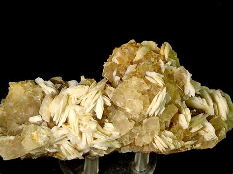 Barite Su Fluorite Cristalli Su Matrice Altezza 10 Cm Larghezza 6