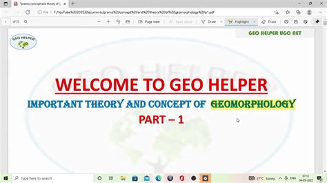 Mcq S On Geomorphology Part Ugc Net Geography Expected Mcqs