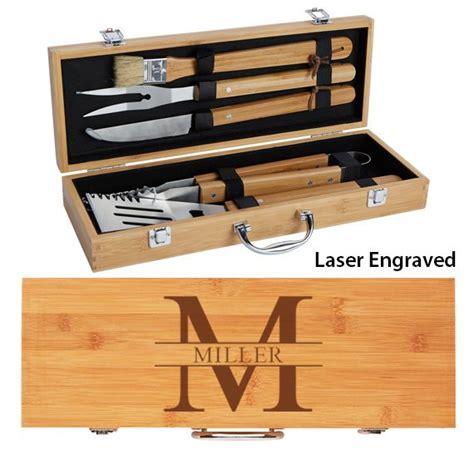 Personalized BBQ Set Grill Gift Set Groomsmen Gift BBQ Etsy