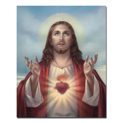 Sacred Heart Of Jesus Open Arms Carded X San Francis