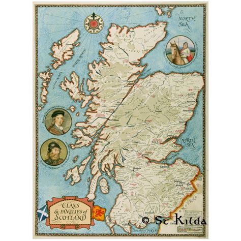 Clan Map of Scotland - The Kilt Lady