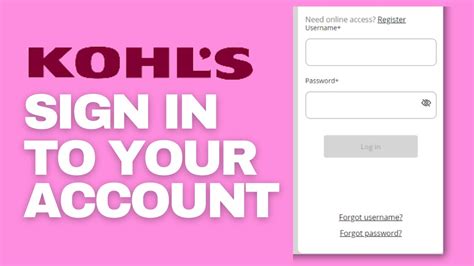 How To Sign In My Kohl S Credit Card Online Youtube