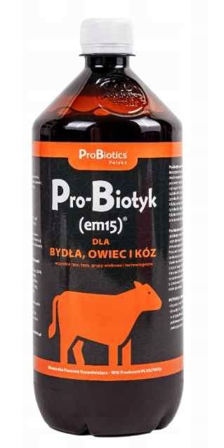 ProBiotyk em15 dla bydła owiec kóz 1l Cena 28 99 zł Allegro pl