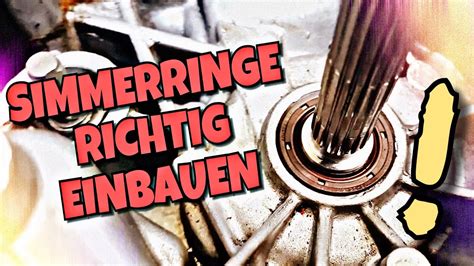 Simmerringe Richtig Einbauen Kiesler Einbautool Bizzybest YouTube