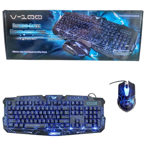 Ripley KIT TECLADO Y MOUSE MULTIMEDIA GAMER ALAMBRICO PC LAPTOP