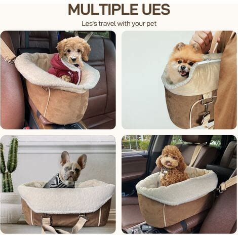 Vercart Si Ge De Voiture Pour Chien Portable Si Ge De Chien Rembourr