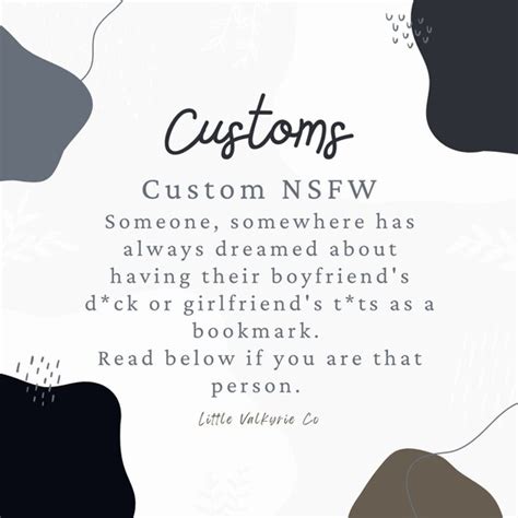 Custom Nsfw Bookmark Bookish Gifts Nude Bookmarks Etsy